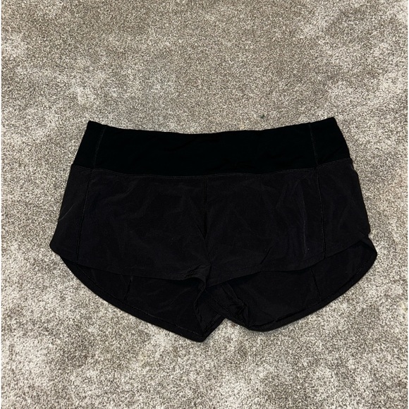 Lululemon speed up shorts size 6 black - Picture 2 of 3